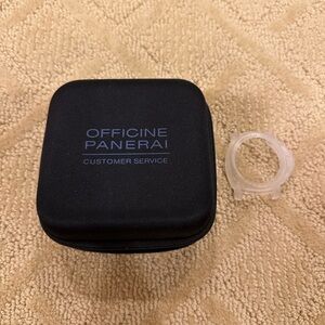 Panerai Black Case with Blue Text